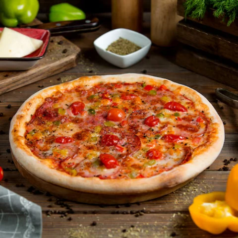 Traditional Sicilian Pizza – 16-inch, Thick Crust, Tomato Sauce, Anchovies