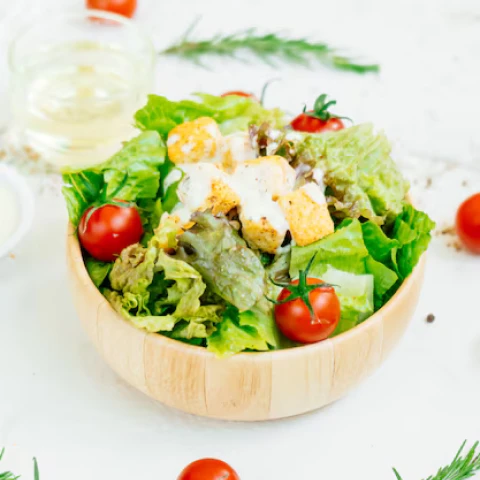 Roasted Beet & Goat Cheese Salad – Arugula, Walnuts, Honey Dijon Dressing